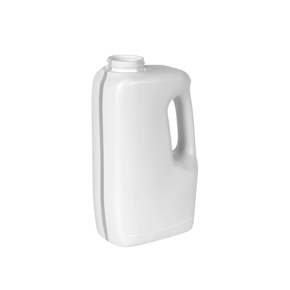 Flat Bottle 1 Litre White With Handle And Sight Glass Pouring Neck R42 ...