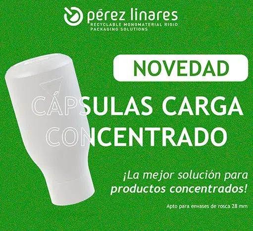 ¿Conoces la solución sostenible que ofrecen las ECO recargas de Pérez Linares? Estas Cápsulas de Carga Concentrado permiten llenarlas de la concentración del producto para que el cliente final pueda dispensar esta concentración en un envase con agua. De esta forma, conseguirás reducir la cantidad de plástico y ofrecer la solución sostenible que busca tu cliente.